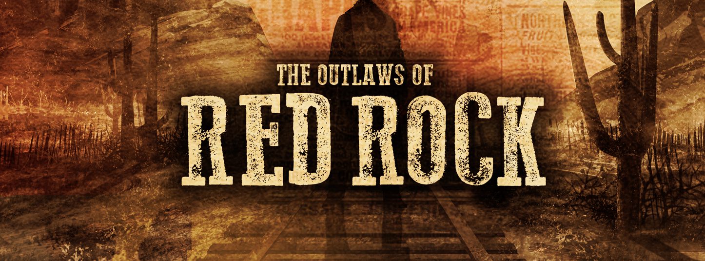 The Outlaws of Red Rock escape room poster